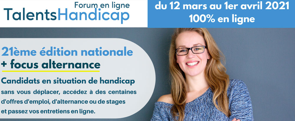 21ème forum en ligne Talents Handicap